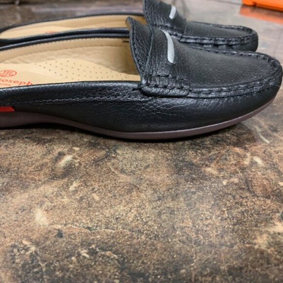 NEW IN BOX Marc Joseph New York- Black Genuine Leather Lawren Mules Size 7-1/2 - Picture 3 of 9